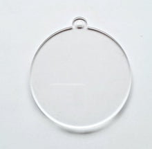 Load image into Gallery viewer, MADE TO ORDER - Christmas Baubles Ornament/Decorations | First Christmas Keepsake | Flat Acrylic Christmas Baubles | Custom | Personalise