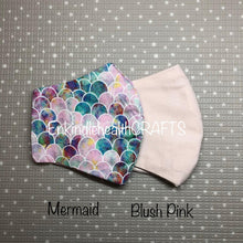 Load image into Gallery viewer, Blush Pink - Triple Layer Face Mask with Filter Pocket