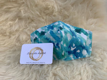 Load image into Gallery viewer, Watercolour Blue - Triple Layer Face Mask with Filter Pocket